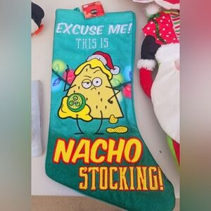 Funny Nacho Christmas Stocking